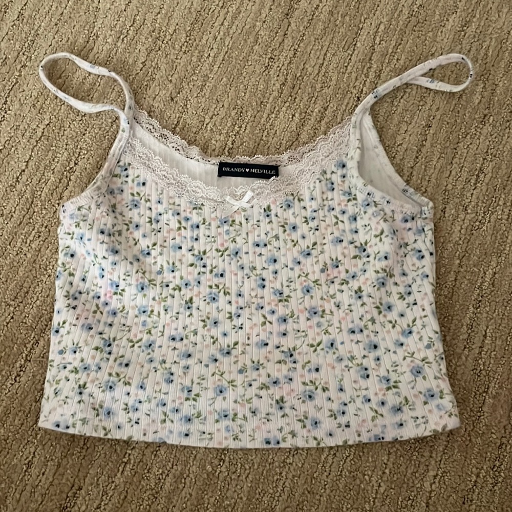 brandy cropped tank